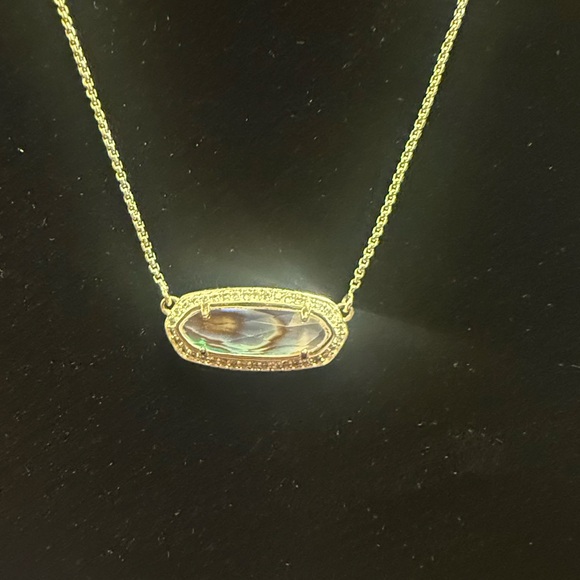 Kendra Scott Eva 14k Gold Multicolor Abalone 19” Pendant Necklace - Picture 6 of 12